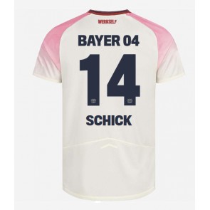Billiga Bayer Leverkusen Patrik Schick #14 Bortatröja 2025-26 Kortärmad